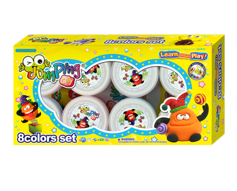 8 Colour Modelling Clay Set - 