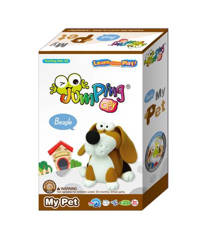 Beagle Puppy | Air Dry Clay Modelling Kit - JumpingClay - 1