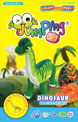 Brachiosaurus | Clay Modelling Kit - JumpingClay - 1