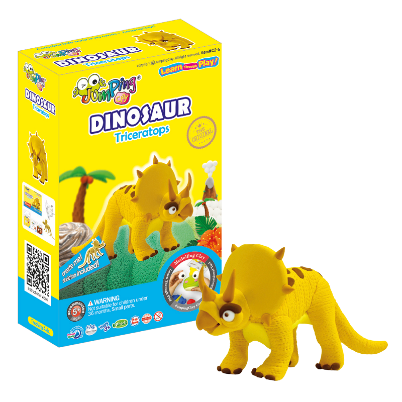 Triceratops | Modelling Clay Kit - JumpingClay - 3