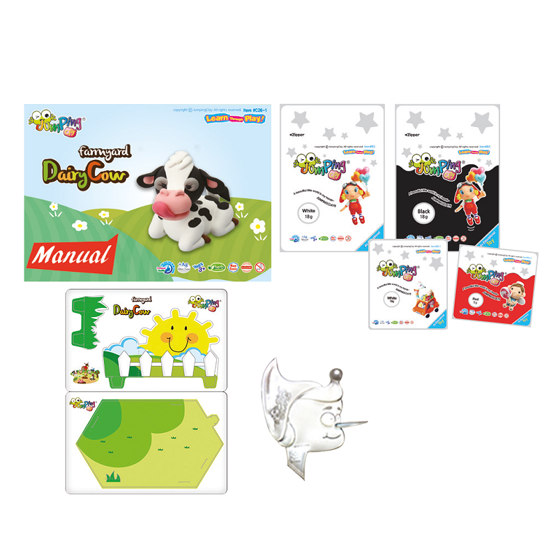 Cow | Air Dry Clay Modelling Kit - JumpingClay - 2